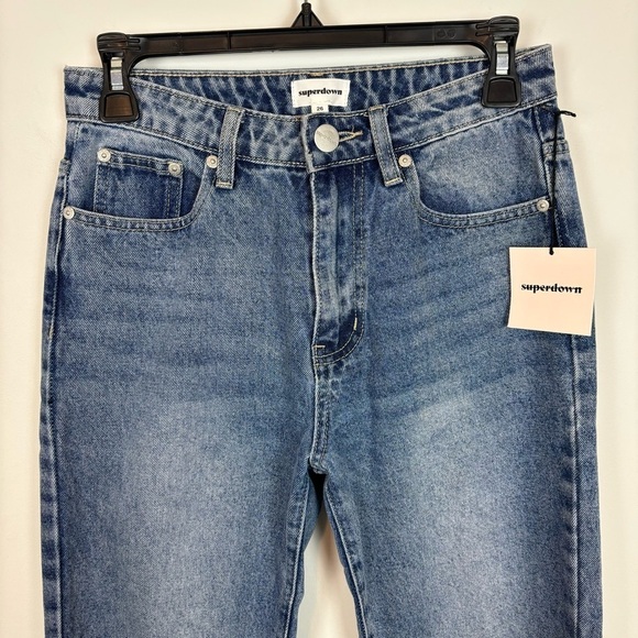 Superdown Dylan Straight Denim Jean in Dark Wash Size 26 - Picture 3 of 15